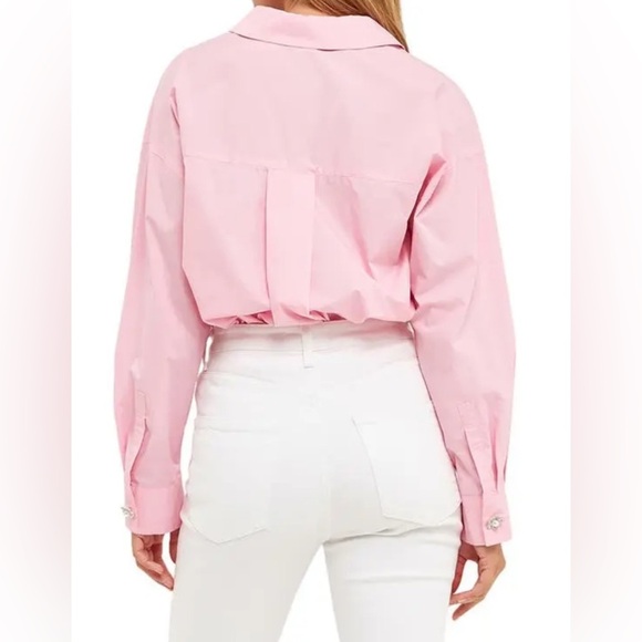 English Factory Light Pink Button-Down Shirt Size L - Picture 4 of 4